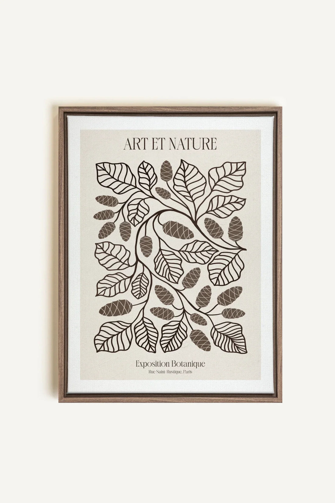 OLEKA CANVAS - ART ET NATURE, Oeuvre sur toile étirée, encadré Brun Chêne