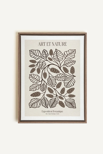 OLEKA CANVAS - ART ET NATURE, Oeuvre sur toile étirée, encadré Brun Chêne