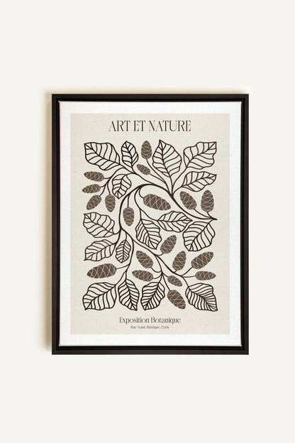OLEKA CANVAS - ART ET NATURE, Oeuvre sur toile étirée, encadré Noir
