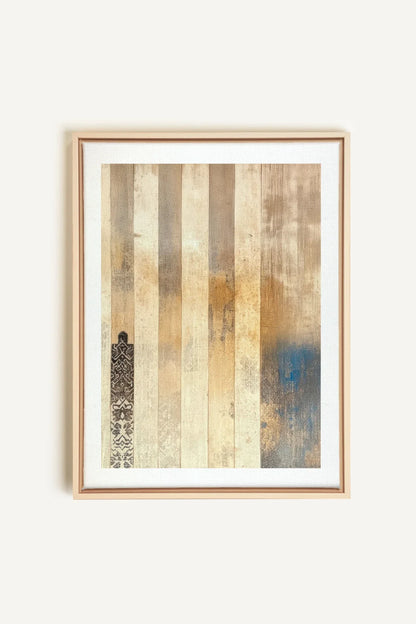 OLEKA CANVAS - ARTISAN PATINA, Oeuvre sur toile étirée, encadré Naturel Clair