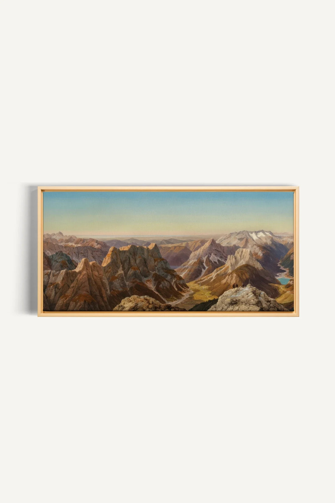 ATLAS GLOW, Oeuvre sur toile étirée, encadré Naturel Clair