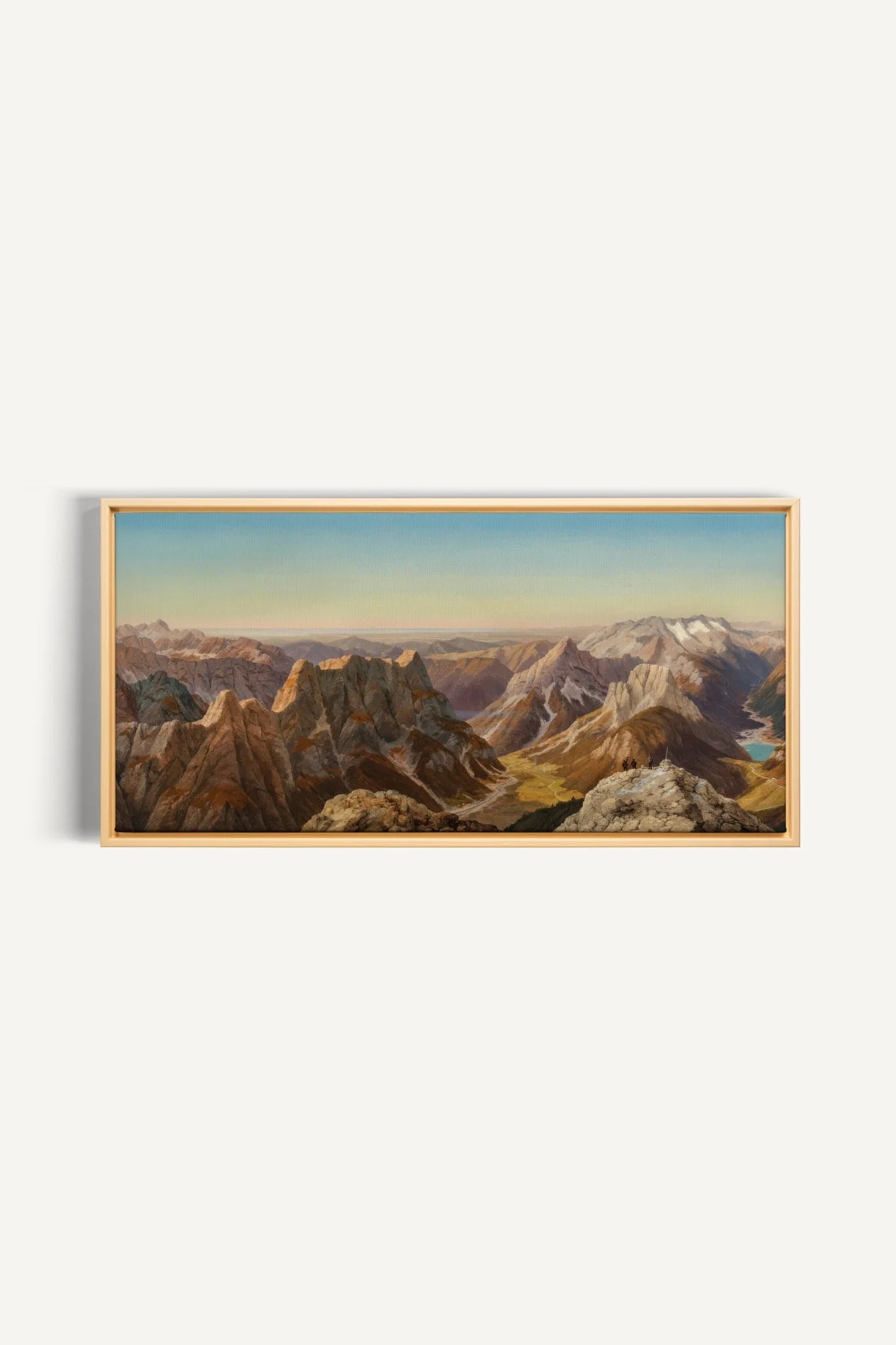 ATLAS GLOW, Oeuvre sur toile étirée, encadré Naturel Clair