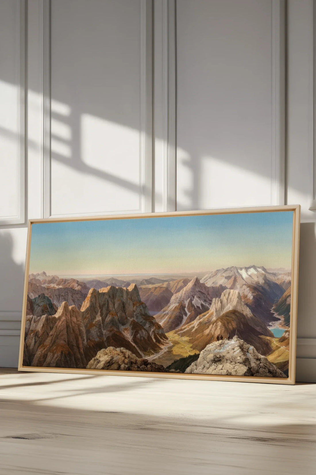 ATLAS GLOW, Oeuvre sur toile étirée, encadré Naturel Clair