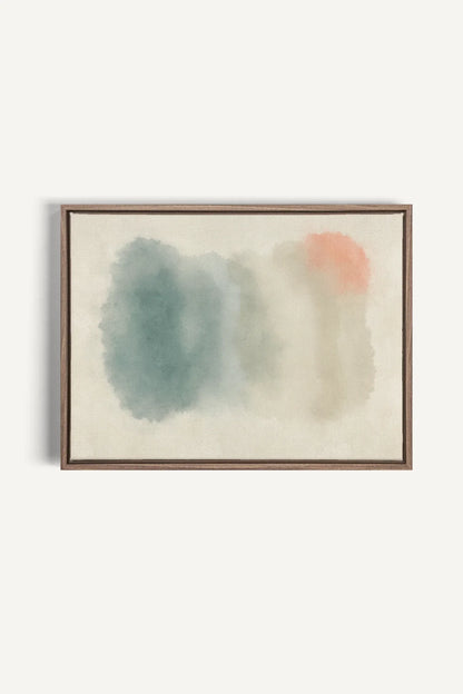 OLEKA CANVAS - AURORA SHADES, Oeuvre sur toile étirée, encadré Brun Chêne