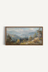 OLEKA CANVAS - Austrian Alpenglow, Oeuvre sur toile étirée, encadré Brun Chêne