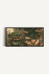 AUTUMN POND toile étirée encadré noir