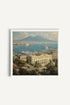 OLEKA CANVAS - BAY OF GOLD, Oeuvre sur toile étirée, encadré Blanc