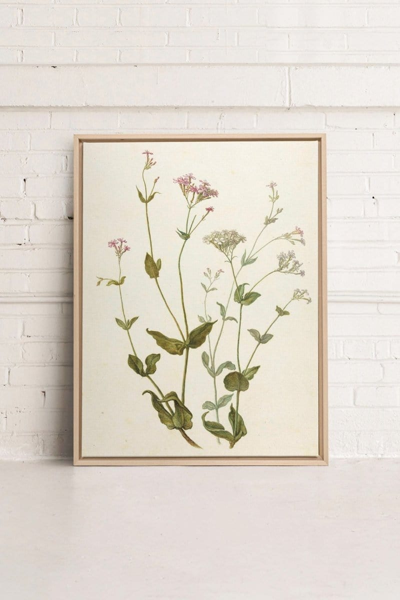 WILD FLOWERS, Oeuvre sur toile étirée