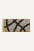 OLEKA CANVAS - BLACK THREADS, Oeuvre sur toile étirée, encadré Naturel Clair