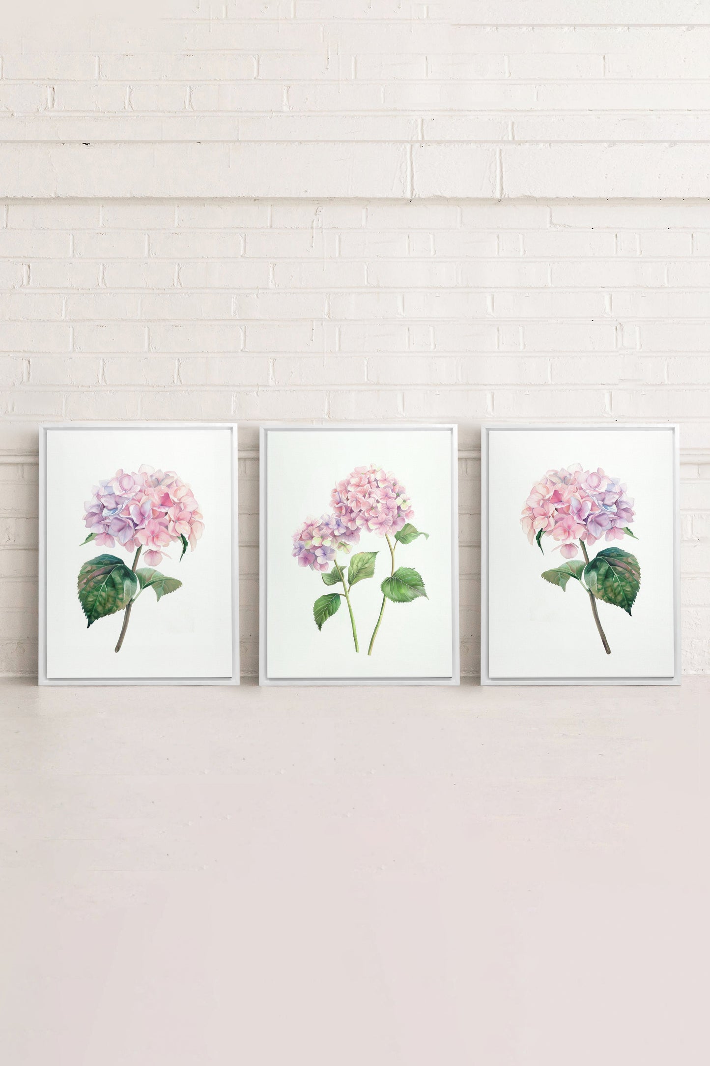 BLOSSOMING TRIO (3 works on stretched canvas)