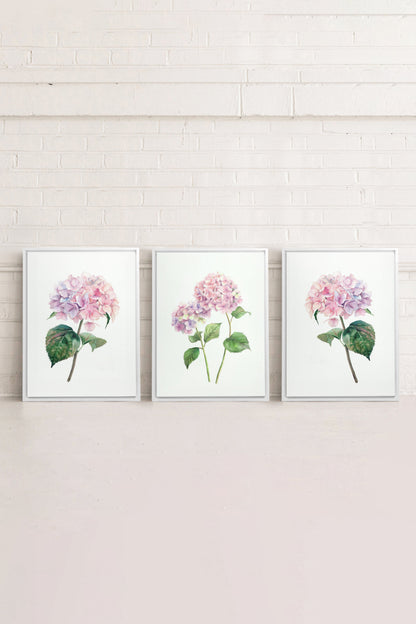 BLOSSOMING TRIO (3 works on stretched canvas)