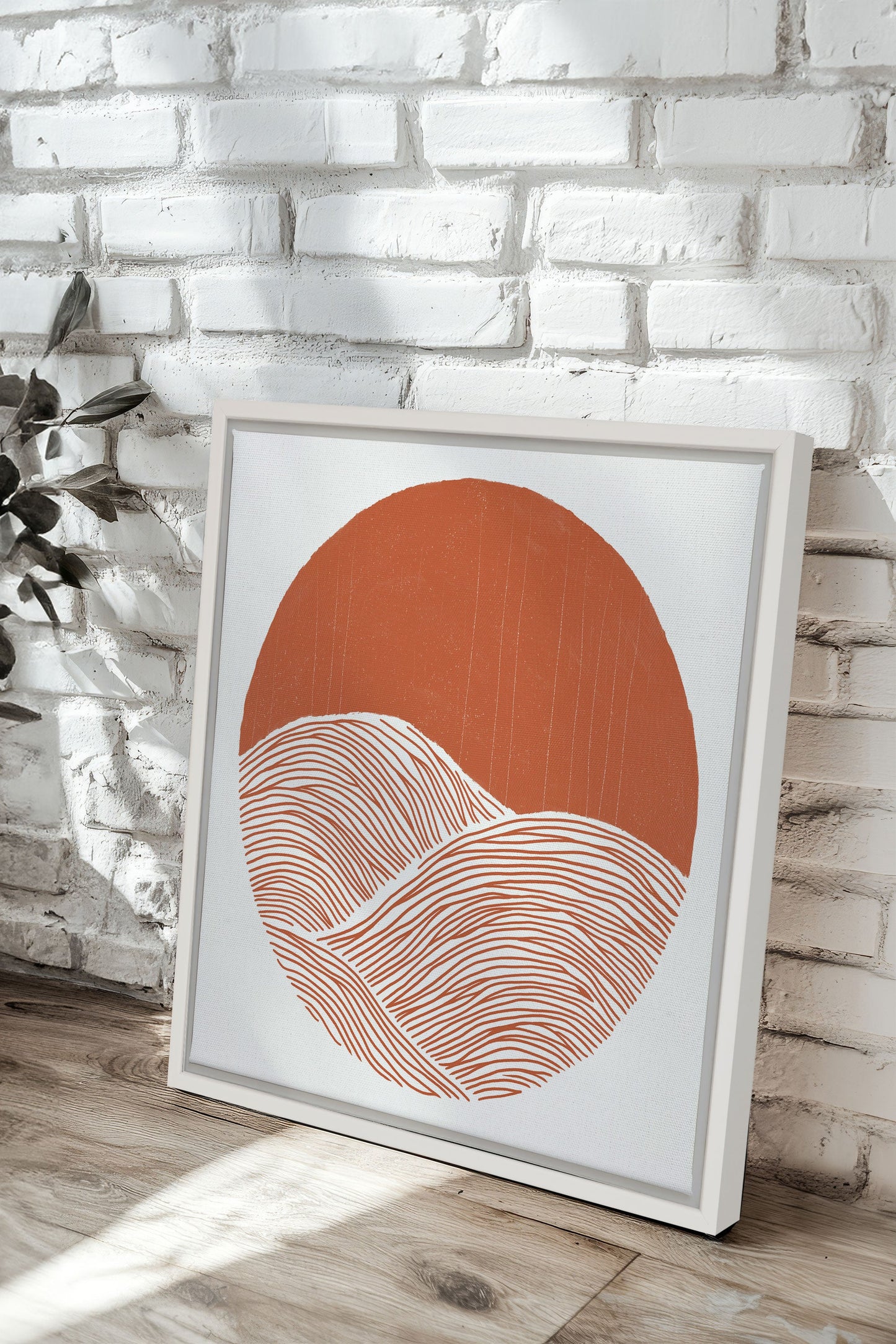 EARTH WAVES, Oeuvre sur toile étirée