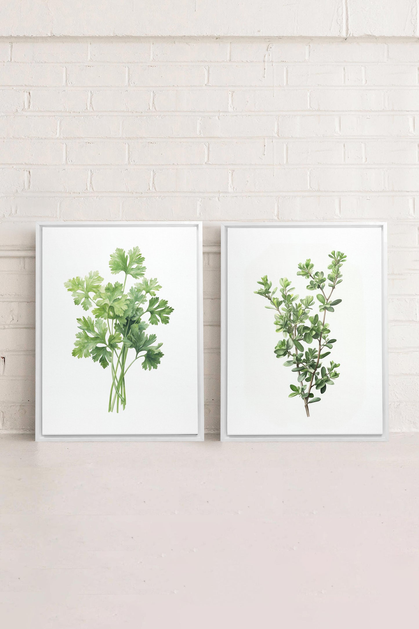 DUO FINES HERBES (2 Works on stretched canvas)