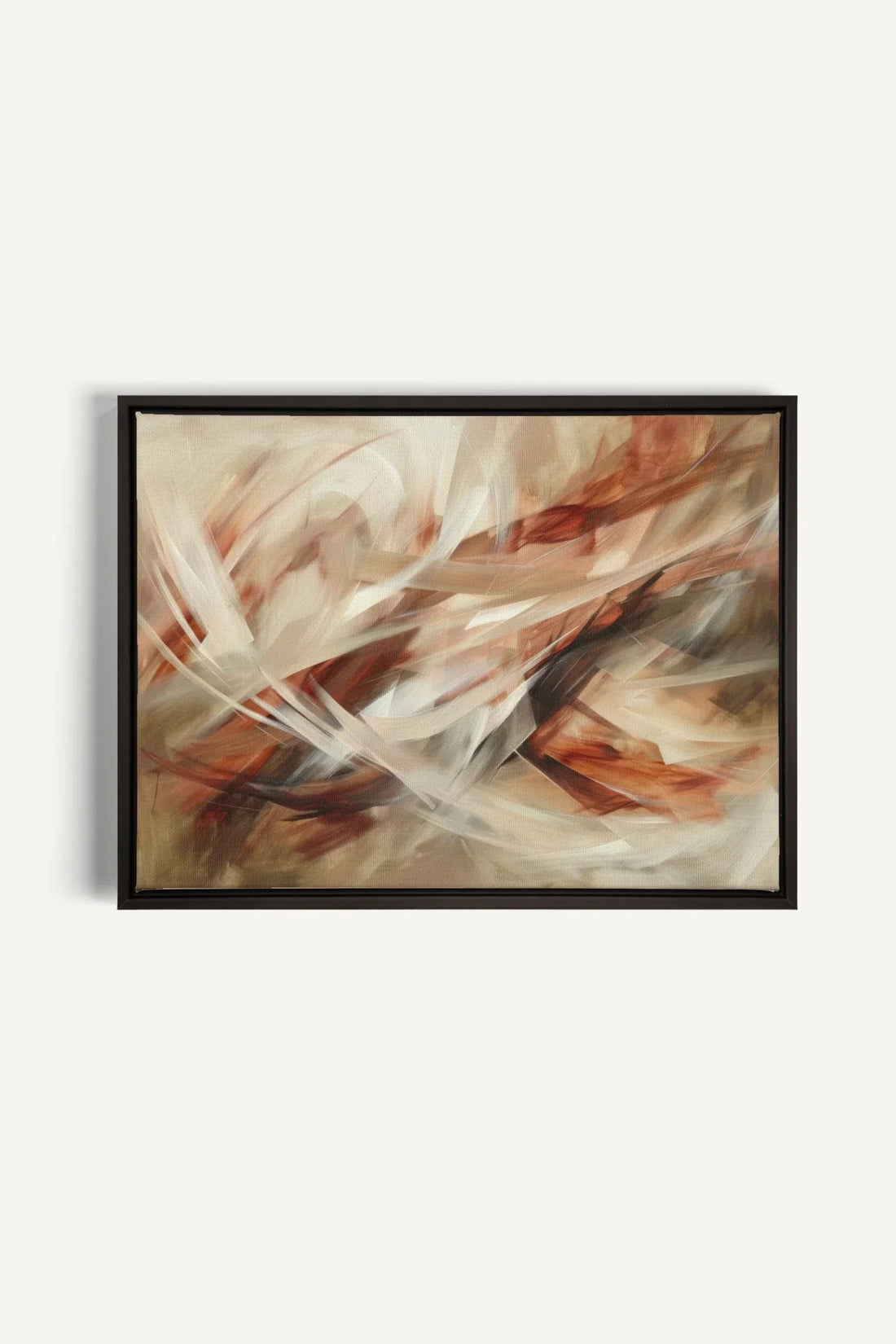 OLEKA CANVAS - BLAZING SWIRLS, Oeuvre sur toile étirée, encadré Noir
