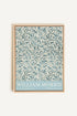 OLEKA CANVAS - BLEU MORRIS, Oeuvre sur toile étirée, encadré Naturel Clair