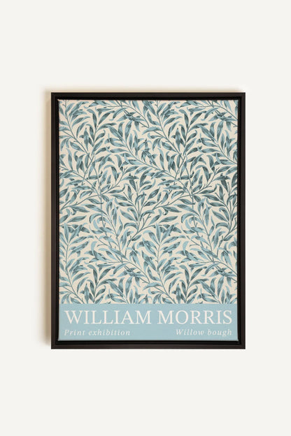 OLEKA CANVAS - BLEU MORRIS, Oeuvre sur toile étirée, encadré Noir