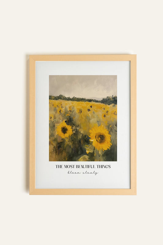 BLOOM SLOWLY, Toile Rigide