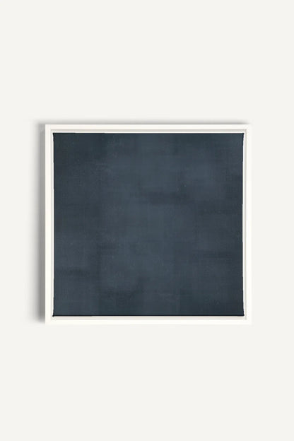 OLEKA CANVAS - BLUE DUSK, Oeuvre sur toile étirée, encadré Blanc