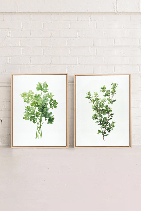DUO FINES HERBES (2 Works on stretched canvas)