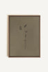 OLEKA CANVAS - BOUTON SAUVAGE, Oeuvre sur toile étirée, encadré Brun Chêne