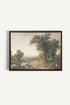 OLEKA CANVAS - BREATHER, Oeuvre sur toile étirée, encadré Brun Noyer
