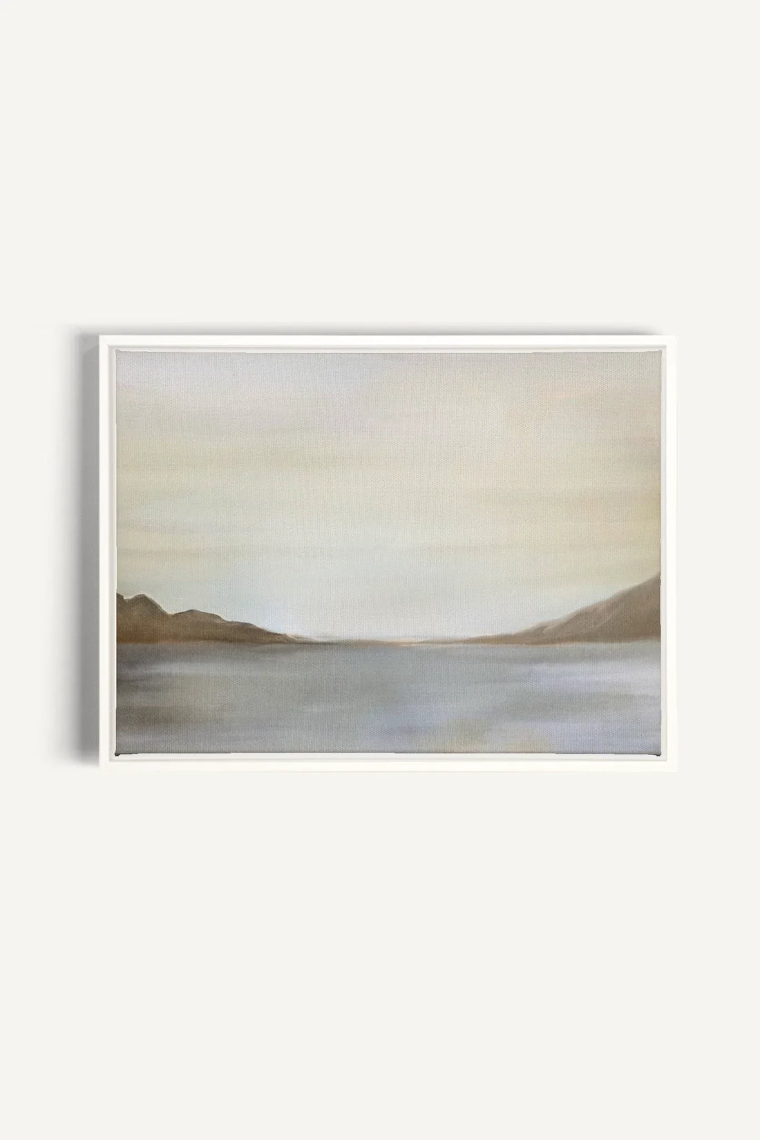 OLEKA CANVAS - BRISE, Oeuvre sur toile étirée, encadré Blanc