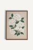 OLEKA CANVAS - BRISE DE FLEURS, Oeuvre sur toile étirée, encadré Brun Chêne