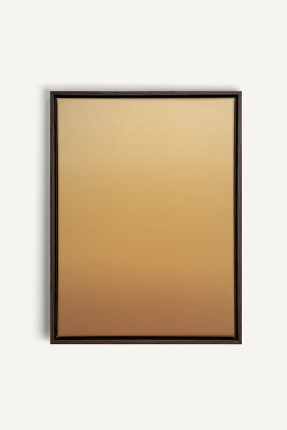 OLEKA CANVAS - BRISE DU SOIR, Oeuvre sur toile étirée, encadré Brun Noyer