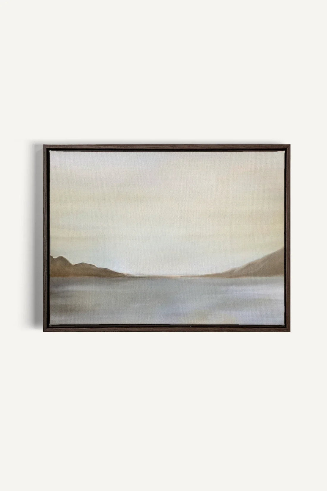 OLEKA CANVAS - BRISE, Oeuvre sur toile étirée, encadré Brun Noyer
