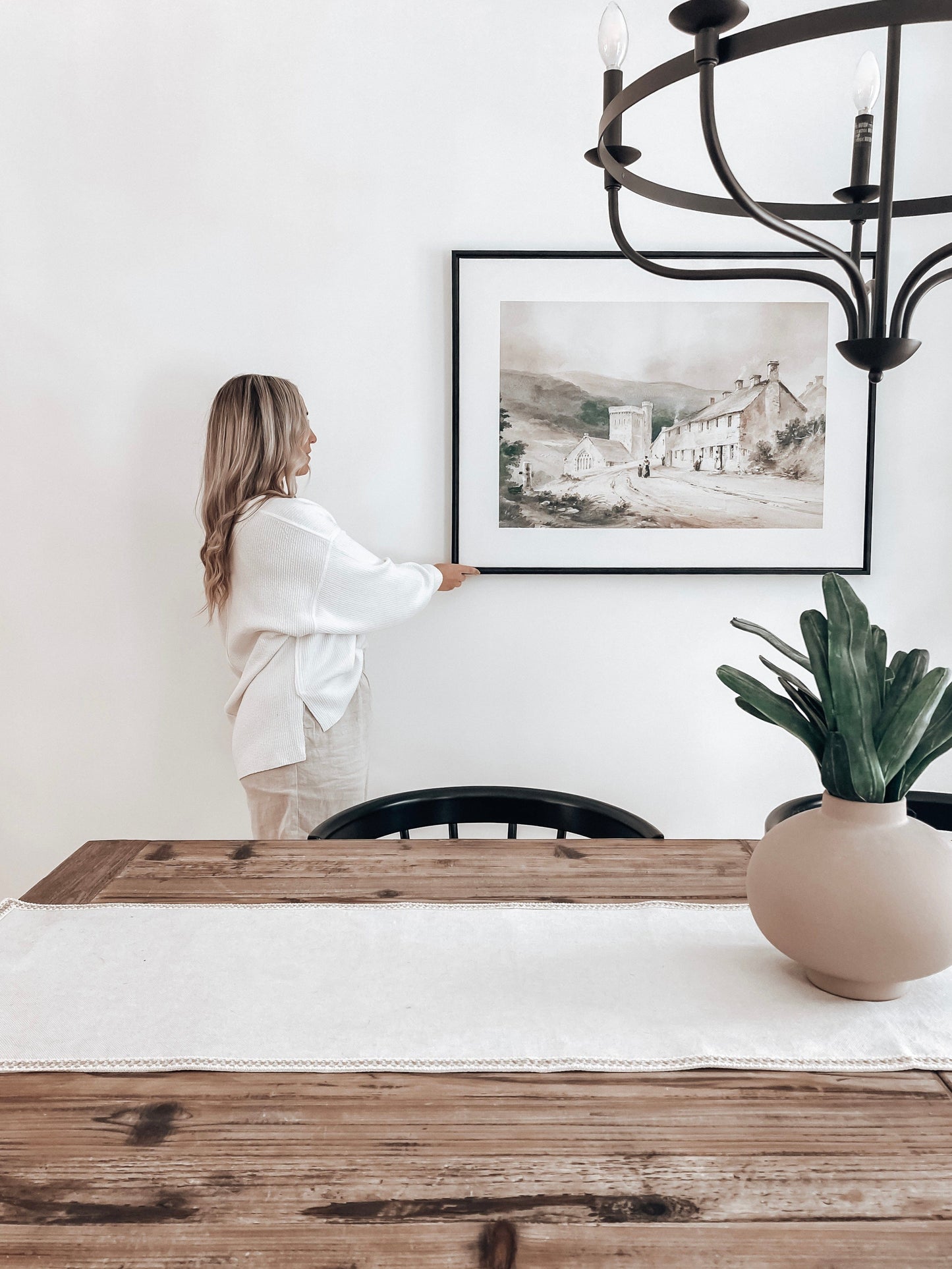 VILLAGE, printed canvas