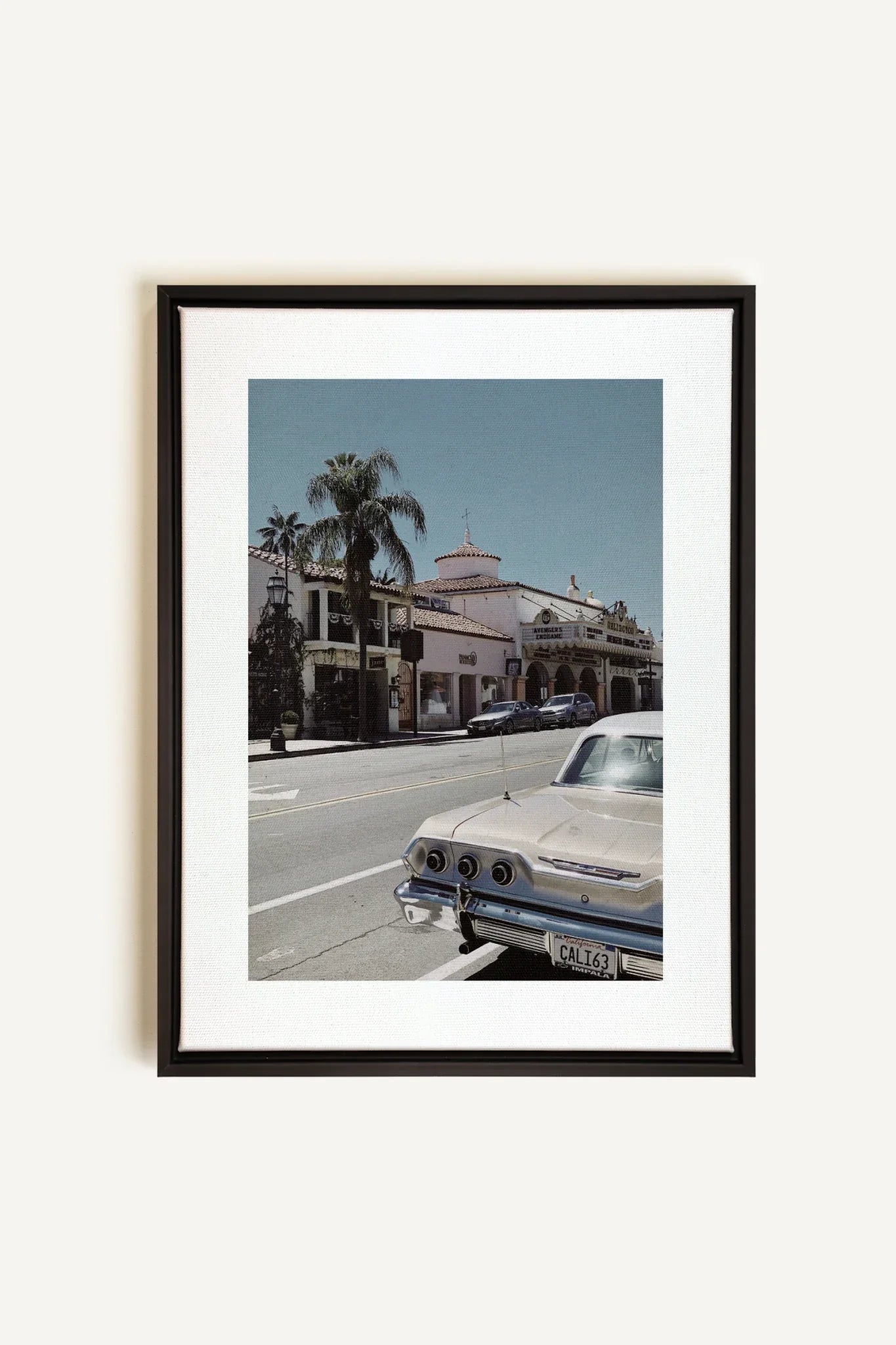 OLEKA CANVAS - CALI 63, Oeuvre sur toile étirée, encadré Noir