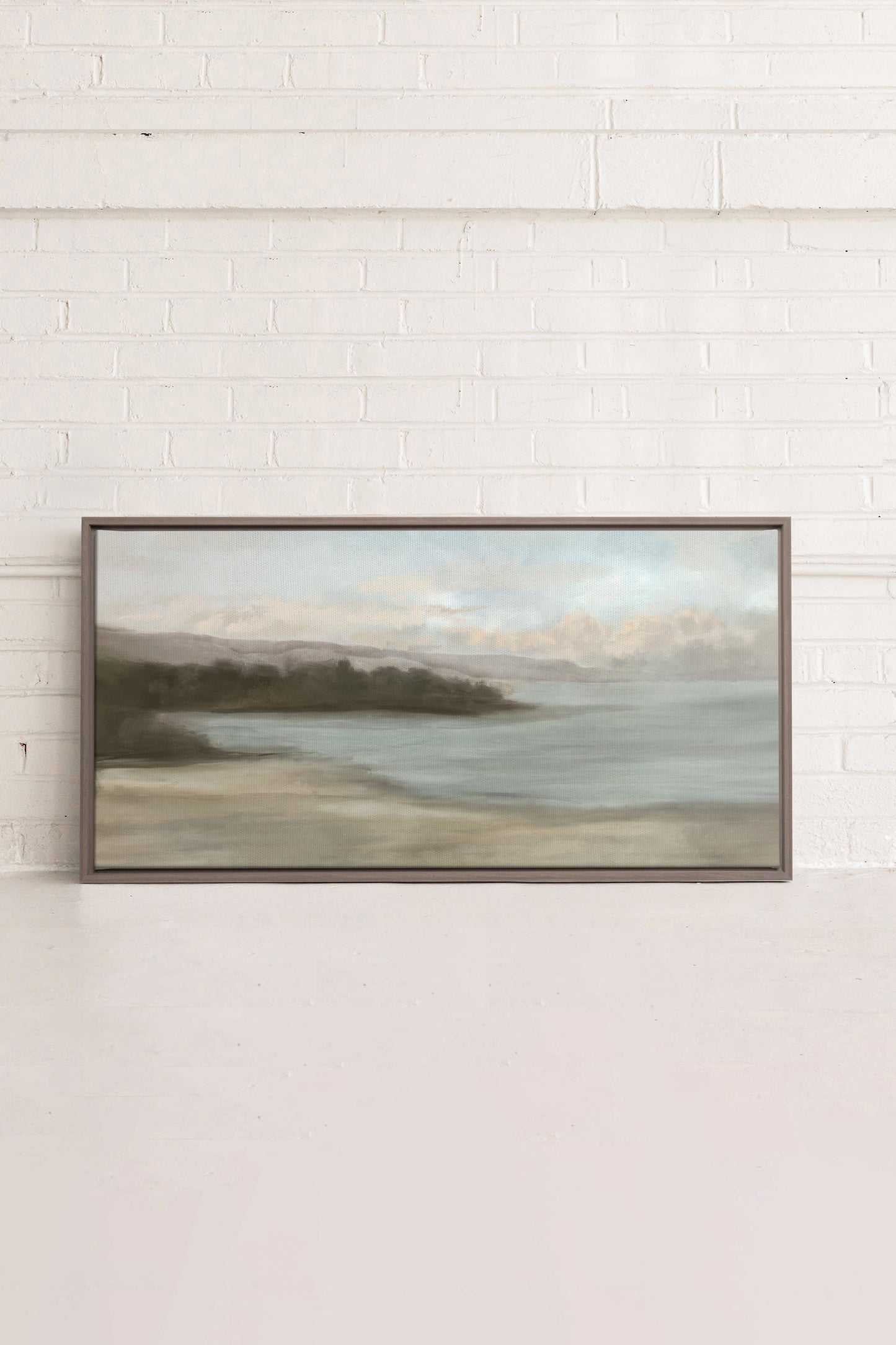 CALM ON THE SHORE, Work on stretched canvas