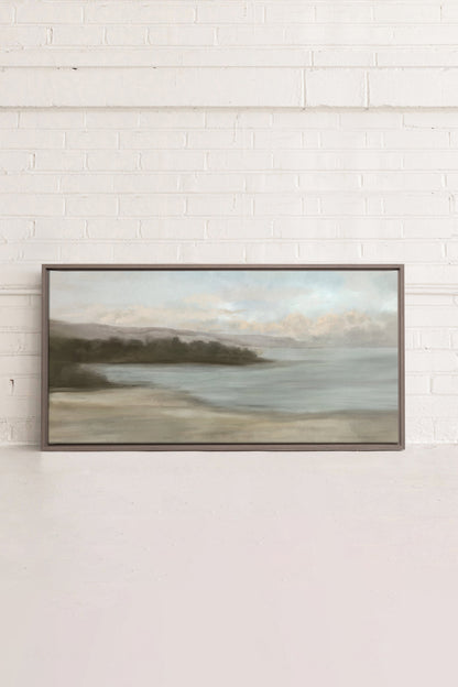 CALM ON THE SHORE, Work on stretched canvas