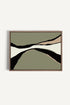 OLEKA CANVAS - CAMO MODERNE, Oeuvre sur toile étirée, encadré Brun Chêne