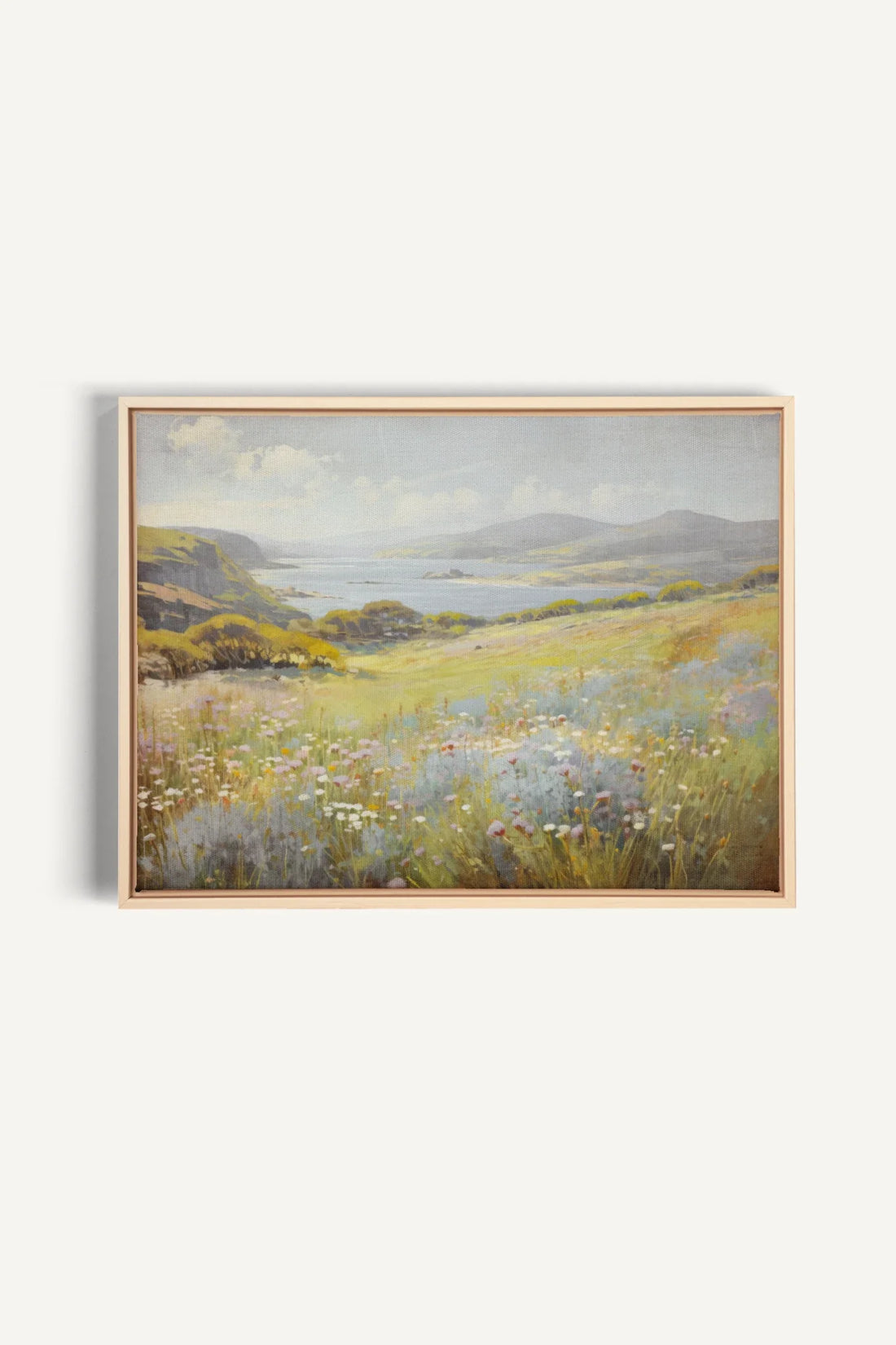Cascade retreat, Artwork on stretched canvas, framed Natural Light