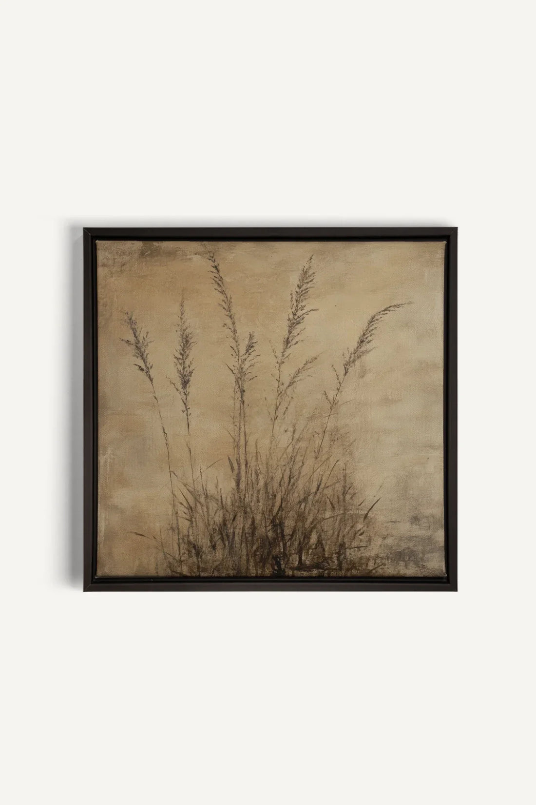 OLEKA CANVAS - CHAMPS OUBLIÉS, Oeuvre sur toile étirée, encadré Noir