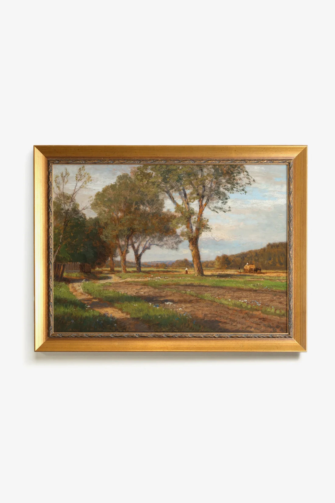 CHANTS DE LA TERRE, Oeuvre sur toile rigide, encadré Vintage Or