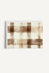 OLEKA CANVAS - CHIC PLAID, Oeuvre sur toile étirée, encadré Blanc