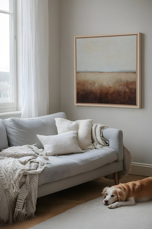 GOLDEN PLAINS, Oeuvre sur toile étirée