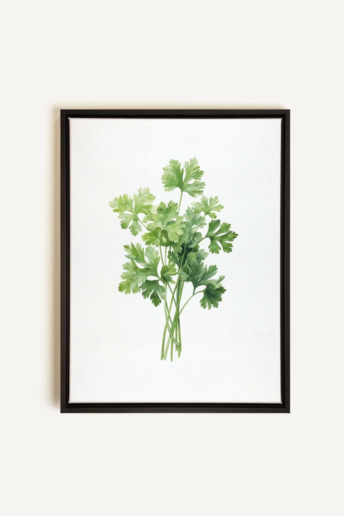 OLEKA CANVAS - CILANTRO, Oeuvre sur toile étirée, encadré Noir