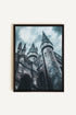 OLEKA CANVAS - CITÉ DES SORCIERS, Oeuvre sur toile étirée, encadré Noir