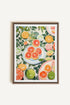OLEKA CANVAS - CITRUS DELIGHT, Oeuvre sur toile étirée, encadré Brun Chêne