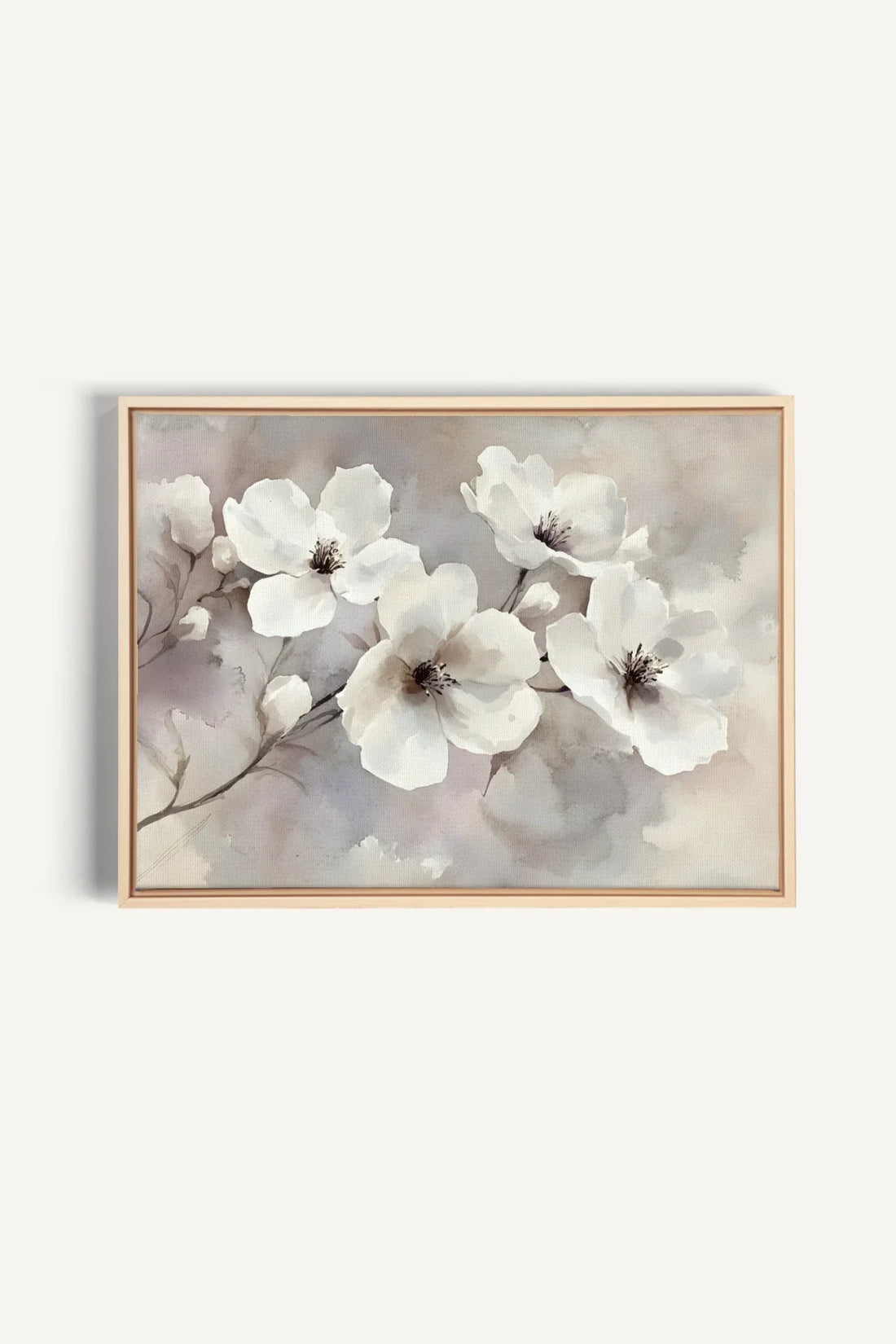 OLEKA CANVAS - CLOUDED Groom, Oeuvre sur toile étirée, encadré Naturel Clair