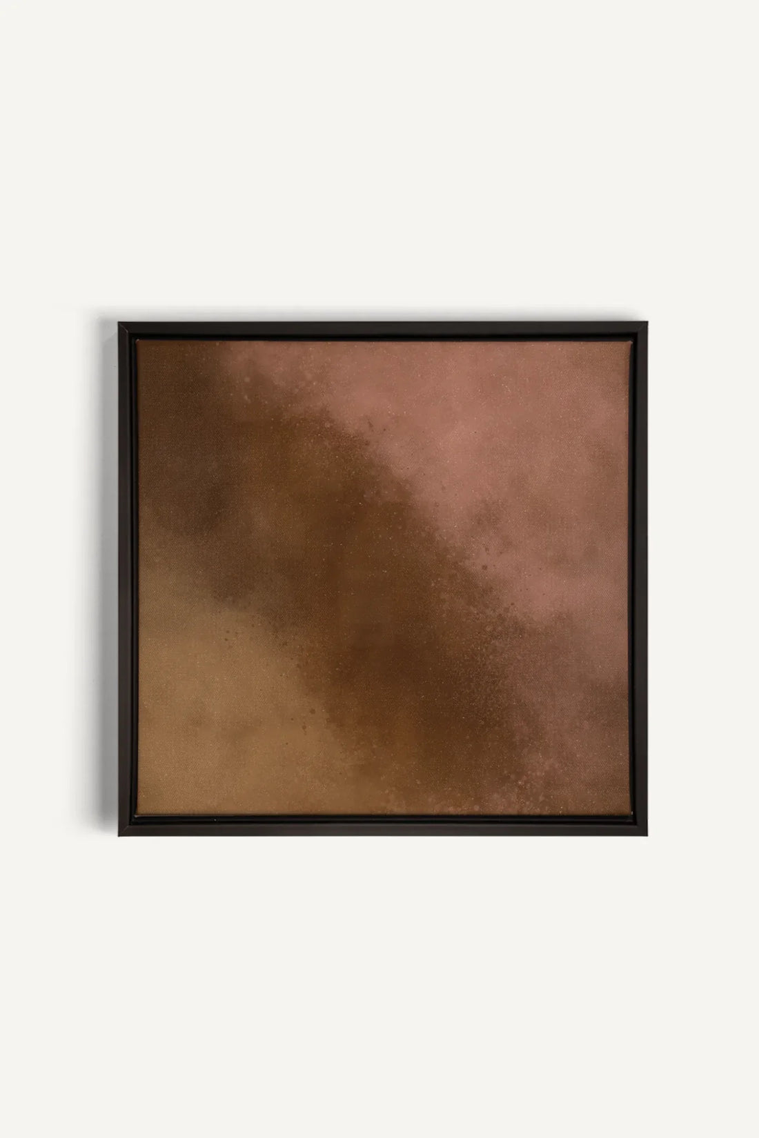 OLEKA CANVAS - COCOA DUST, Oeuvre sur toile étirée, encadré Noir