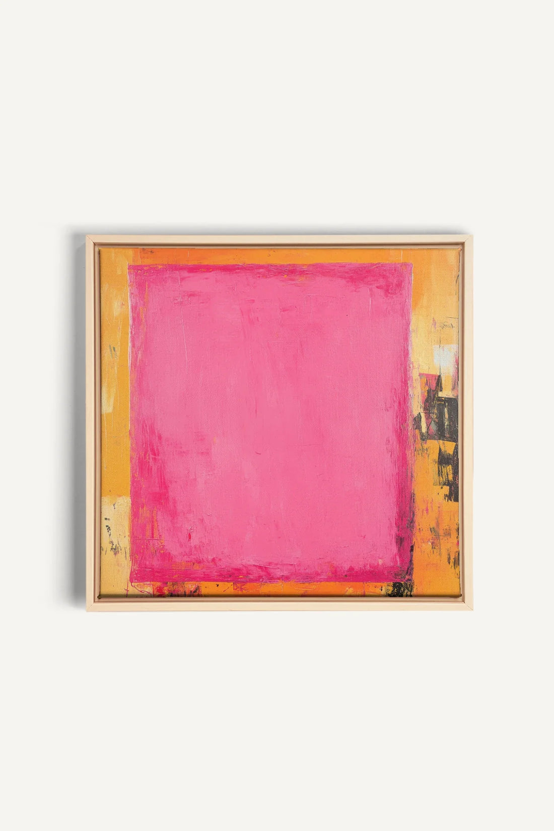 COLOR BLAZE, Artwork on stretched canvas, framed Natural Light