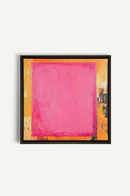 OLEKA CANVAS - COLOR BLAZE, Oeuvre sur toile étirée, encadré Noir