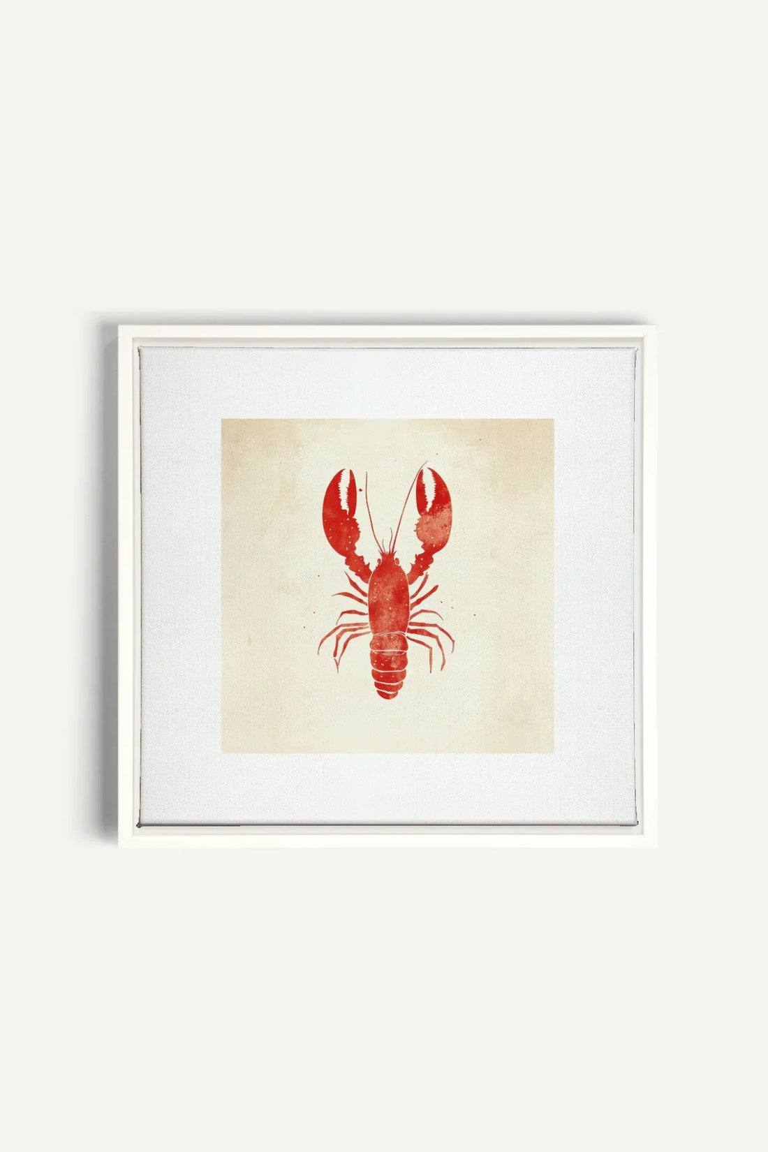 OLEKA CANVAS - CÔTE SALÉE, Oeuvre sur toile étirée, encadré Blanc