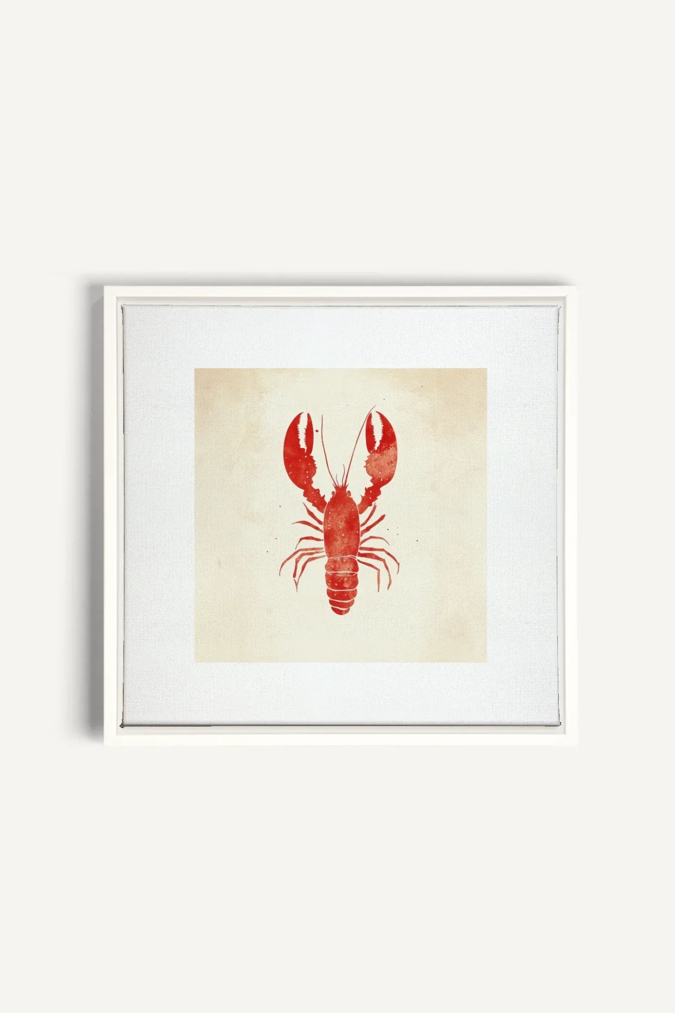 OLEKA CANVAS - CÔTE SALÉE, Oeuvre sur toile étirée, encadré Blanc