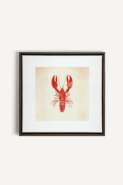 OLEKA CANVAS - CÔTE SALÉE, Oeuvre sur toile étirée, encadré Brun Noyer