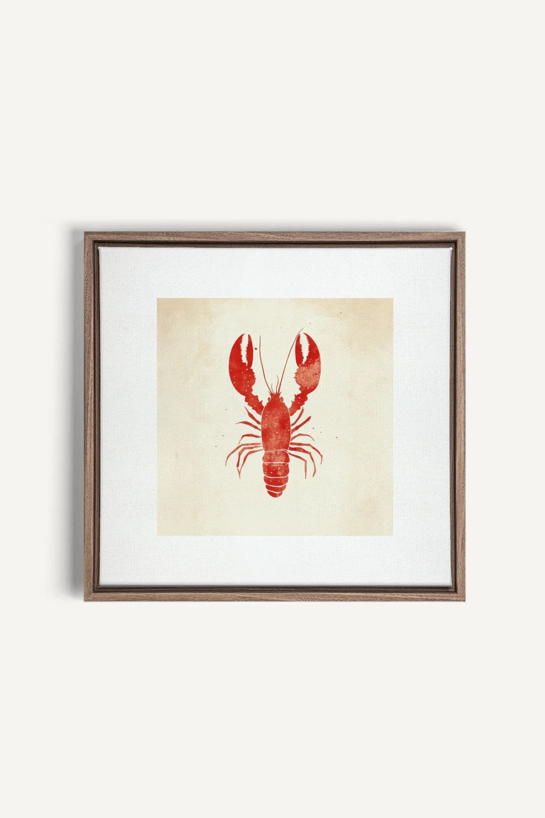 OLEKA CANVAS - CÔTE SALÉE, Oeuvre sur toile étirée, encadré Brun Chêne